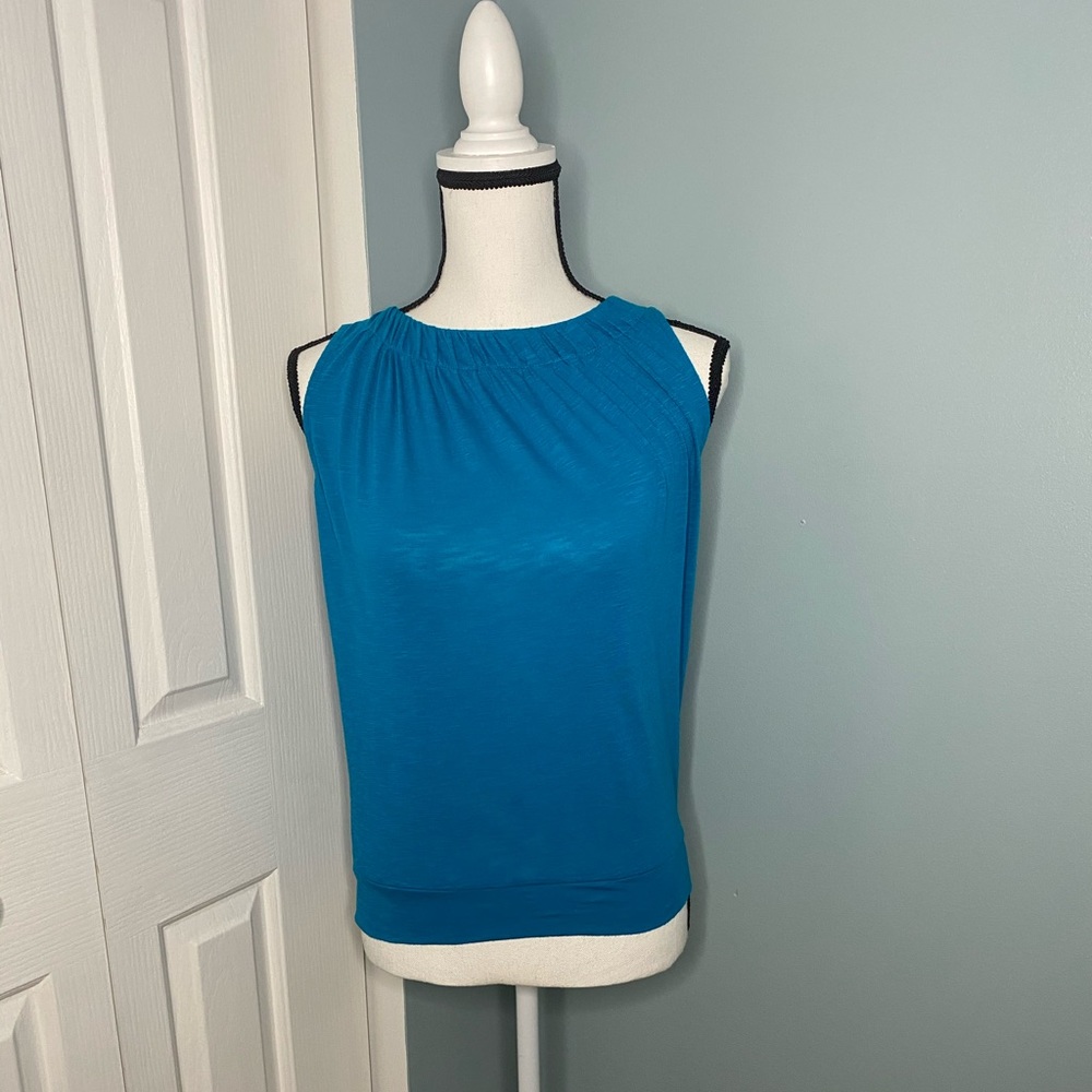 Ann Taylor Loft Sleeveless Top Boat Neck